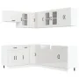 Mueble cocina Kalmar blanco brillo 11 pzas madera contrachapada von , Küchenschränke - Ref: Foro24-3314883, Preis: 785,16 €, ...