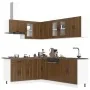 Mueble cocina Kalmar roble marrón 11 pzas madera contrachapada von , Küchenschränke - Ref: Foro24-3314888, Preis: 695,10 €, R...