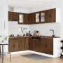 Mueble cocina Kalmar roble marrón 11 pzas madera contrachapada von , Küchenschränke - Ref: Foro24-3314888, Preis: 695,10 €, R...