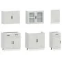 Mueble cocina Kalmar gris hormigón 7 pzas madera contrachapada by , Kitchen cabinets - Ref: Foro24-3314745, Price: 623,05 €, ...