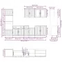 Mueble cocina Kalmar gris hormigón 7 pzas madera contrachapada by , Kitchen cabinets - Ref: Foro24-3314745, Price: 623,05 €, ...