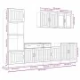 Mueble cocina Kalmar gris hormigón 7 pzas madera contrachapada by , Kitchen cabinets - Ref: Foro24-3314745, Price: 623,05 €, ...