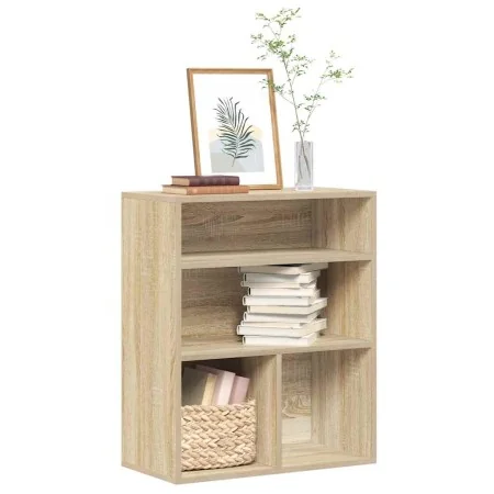 Estantería madera ingeniería color roble 60x30x71,5 cm by , Bookcases and shelves - Ref: Foro24-860312, Price: 55,04 €, Disco...