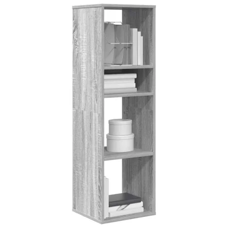 Estantería madera de ingeniería color gris sonoma 34x31x112 cm de , Librerías y estanterías - Ref: Foro24-860288, Precio: 57,...