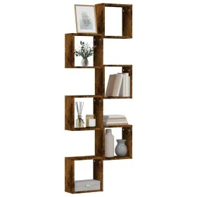 Estantes cubo de pared 6 unidades roble ahumado 30x15x30 cm by , Shelves and shelves - Ref: Foro24-815881, Price: 45,54 €, Di...