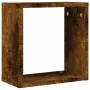 Estantes cubo de pared 6 unidades roble ahumado 30x15x30 cm de , Estantes y estanterías - Ref: Foro24-815881, Precio: 45,53 €...