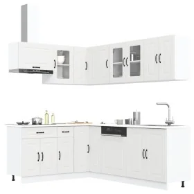 Mueble de cocina Kalmar blanco 11 piezas madera contrachapada by , Kitchen cabinets - Ref: Foro24-3314881, Price: 685,63 €, D...