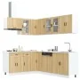 Mueble cocina Porto roble sonoma 11 pzas madera contrachapada von , Küchenschränke - Ref: Foro24-3314904, Preis: 686,57 €, Ra...