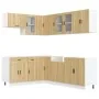 Mueble cocina Porto roble sonoma 11 pzas madera contrachapada von , Küchenschränke - Ref: Foro24-3314904, Preis: 686,57 €, Ra...