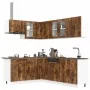 Mueble cocina Porto roble ahumado 11 pzas madera contrachapada von , Küchenschränke - Ref: Foro24-3314906, Preis: 707,32 €, R...