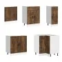 Mueble cocina Porto roble ahumado 11 pzas madera contrachapada von , Küchenschränke - Ref: Foro24-3314906, Preis: 707,32 €, R...