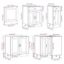 Mueble cocina Porto roble ahumado 11 pzas madera contrachapada von , Küchenschränke - Ref: Foro24-3314906, Preis: 707,32 €, R...