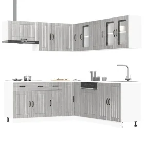 Mueble cocina Lucca sonoma gris 11 pzas madera contrachapada by , Kitchen cabinets - Ref: Foro24-3314927, Price: 720,70 €, Di...