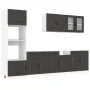 Mueble de cocina Kalmar negra 7 piezas madera contrachapada de , Armarios de cocina - Ref: Foro24-3314732, Precio: 668,84 €, ...