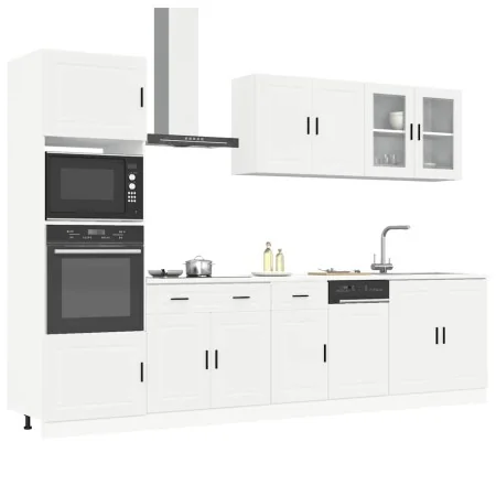 Mueble de cocina Kalmar blanco 7 piezas madera contrachapada de , Armarios de cocina - Ref: Foro24-3314751, Precio: 667,33 €,...
