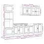 Mueble de cocina Kalmar blanco 7 piezas madera contrachapada de , Armarios de cocina - Ref: Foro24-3314751, Precio: 667,33 €,...