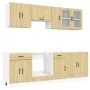 Mueble cocina Kalmar roble sonoma 8 pzas madera contrachapada von , Küchenschränke - Ref: Foro24-3314834, Preis: 525,75 €, Ra...