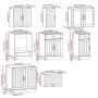 Mueble cocina Kalmar roble sonoma 8 pzas madera contrachapada von , Küchenschränke - Ref: Foro24-3314834, Preis: 525,75 €, Ra...