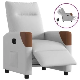 Sillón reclinable eléctrico de tela gris nube by , Armchairs - Ref: Foro24-3323989, Price: 239,42 €, Discount: %