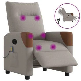 Sillón reclinable de masaje eléctrico tela gris taupe von , Sessel - Ref: Foro24-3324003, Preis: 256,97 €, Rabatt: %