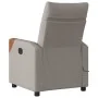 Sillón reclinable de masaje eléctrico tela gris taupe de , Sillones - Ref: Foro24-3324003, Precio: 267,98 €, Descuento: %