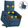 Sillón reclinable de masaje elevable tela azul by , Armchairs - Ref: Foro24-3324020, Price: 301,79 €, Discount: %
