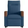 Sillón reclinable de masaje elevable tela azul by , Armchairs - Ref: Foro24-3324020, Price: 301,79 €, Discount: %