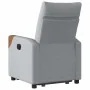 Sillón eléctrico reclinable elevable de tela gris claro by , Armchairs - Ref: Foro24-3324022, Price: 323,00 €, Discount: %