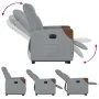 Sillón eléctrico reclinable elevable de tela gris claro by , Armchairs - Ref: Foro24-3324022, Price: 323,00 €, Discount: %