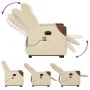 Sillón de masaje eléctrico reclinable elevable tela crema von , Sessel - Ref: Foro24-3324034, Preis: 323,28 €, Rabatt: %