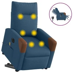 Sillón de masaje eléctrico reclinable elevable de tela azul von , Sessel - Ref: Foro24-3324036, Preis: 353,27 €, Rabatt: %