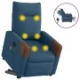 Sillón de masaje eléctrico reclinable elevable de tela azul by , Armchairs - Ref: Foro24-3324036, Price: 353,27 €, Discount: %