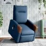 Sillón de masaje eléctrico reclinable elevable de tela azul by , Armchairs - Ref: Foro24-3324036, Price: 353,27 €, Discount: %