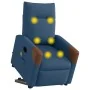 Sillón de masaje eléctrico reclinable elevable de tela azul by , Armchairs - Ref: Foro24-3324036, Price: 353,27 €, Discount: %