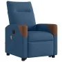 Sillón de masaje eléctrico reclinable elevable de tela azul by , Armchairs - Ref: Foro24-3324036, Price: 353,27 €, Discount: %