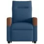 Sillón de masaje eléctrico reclinable elevable de tela azul by , Armchairs - Ref: Foro24-3324036, Price: 353,27 €, Discount: %