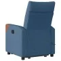 Sillón de masaje eléctrico reclinable elevable de tela azul by , Armchairs - Ref: Foro24-3324036, Price: 353,27 €, Discount: %