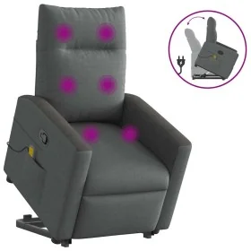 Silla de masaje reclinable de pie de tela gris oscuro by , Armchairs - Ref: Foro24-3324060, Price: 290,69 €, Discount: %