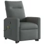 Silla de masaje reclinable de pie de tela gris oscuro de , Sillones - Ref: Foro24-3324060, Precio: 290,69 €, Descuento: %