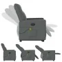 Silla de masaje reclinable de pie de tela gris oscuro de , Sillones - Ref: Foro24-3324060, Precio: 290,69 €, Descuento: %