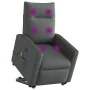 Sillón de masaje eléctrico reclinable elevable tela gris oscuro by , Armchairs - Ref: Foro24-3324074, Price: 340,92 €, Discou...