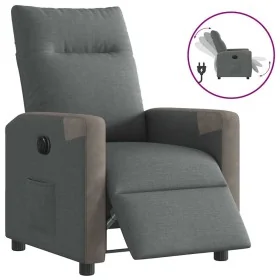 Sillón reclinable eléctrico de tela gris oscuro de , Sillones - Ref: Foro24-3324081, Precio: 241,73 €, Descuento: %