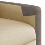 Sillón reclinable de masaje eléctrico tela color crema by , Armchairs - Ref: Foro24-3324088, Price: 254,72 €, Discount: %