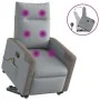 Sillón de masaje reclinable de pie de tela gris claro by , Armchairs - Ref: Foro24-3324095, Price: 287,48 €, Discount: %