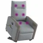 Sillón de masaje reclinable de pie de tela gris claro by , Armchairs - Ref: Foro24-3324095, Price: 287,48 €, Discount: %