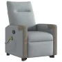 Sillón de masaje reclinable de pie de tela gris claro by , Armchairs - Ref: Foro24-3324095, Price: 287,48 €, Discount: %