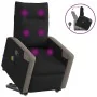 Sillón reclinable de masaje elevable tela negro by , Armchairs - Ref: Foro24-3324097, Price: 287,48 €, Discount: %