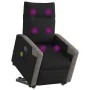 Sillón reclinable de masaje elevable tela negro by , Armchairs - Ref: Foro24-3324097, Price: 287,48 €, Discount: %