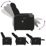 Sillón reclinable de masaje elevable tela negro by , Armchairs - Ref: Foro24-3324097, Price: 287,48 €, Discount: %