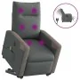 Sillón de masaje eléctrico reclinable elevable tela gris oscuro by , Armchairs - Ref: Foro24-3324106, Price: 337,89 €, Discou...